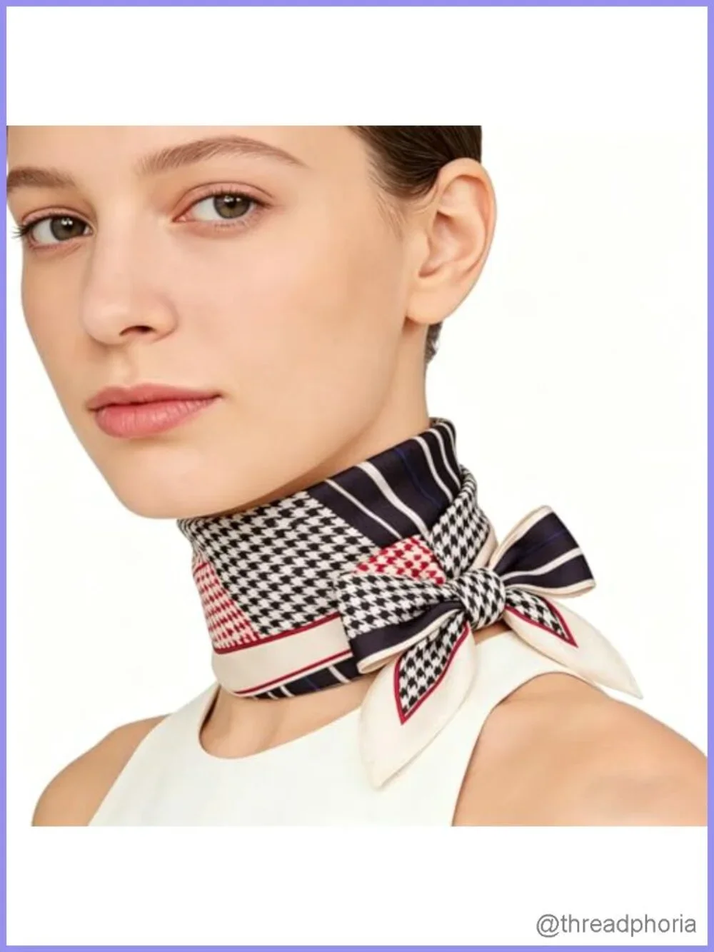 Super Soft Satin Scarf Lightweight Silky Head Bandanas Versatile Fashion Scarf